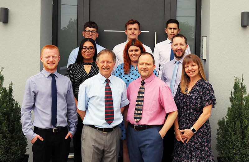 The Alan Boddy and Co accountancy team together in the office